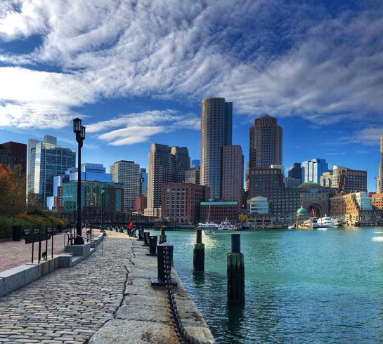Boston waterfront scene