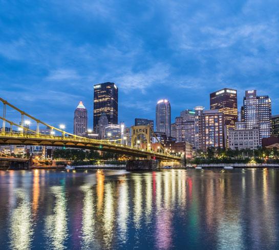 Pittsburgh city scene