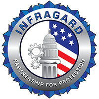 The logo for Infragard, a partnership for critical infrastructure protection.