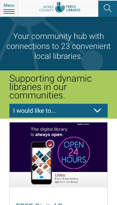 Berks County Public Libraries mobile